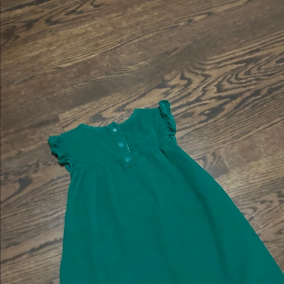 Mini Boden Green Corduroy Dress with Heart Shaped Pockets EUC 2T-3T - Picture 7 of 8